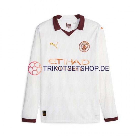 Manchester City 2023-2024 Herren Trikot Auswärts Langarm