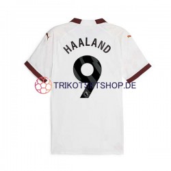 Manchester City Erling Haaland 9 2023-2024 Herren Trikot Auswärts Kurzarm
