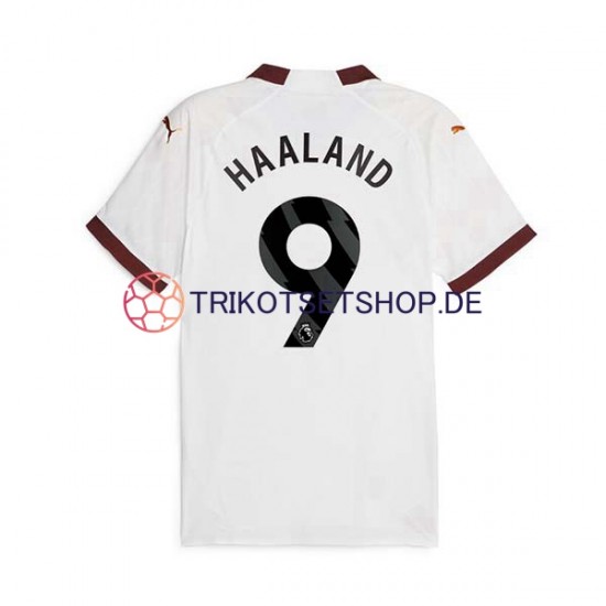 Manchester City Erling Haaland 9 2023-2024 Herren Trikot Auswärts Kurzarm