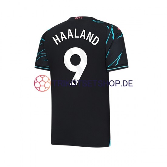 Manchester City Erling Haaland 9 2023-2024 Herren Trikot Ausweich Kurzarm