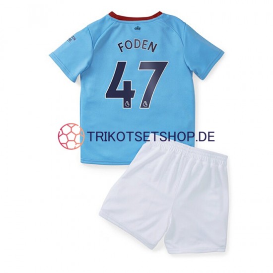 Manchester City Foden 47 2022-2023 Kinder Trikotset Heim Kurzarm