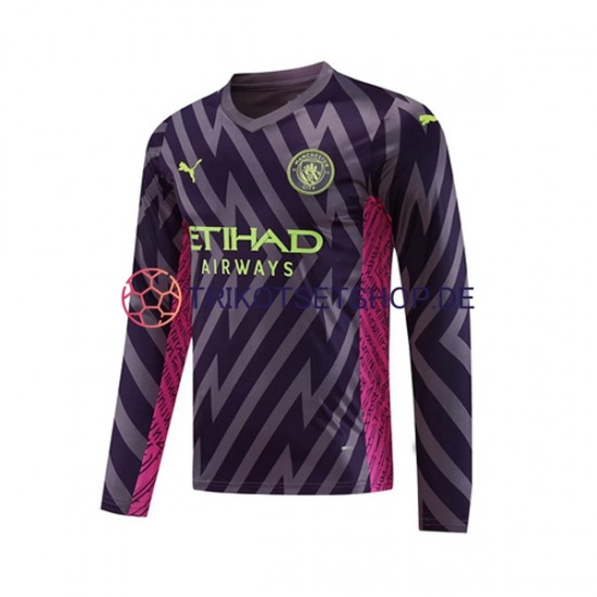 Manchester City 2023-2024 Torwart Herren Trikot Auswärts Langarm