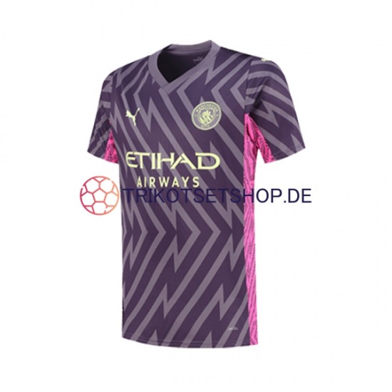 Manchester City 2023-2024 Torwart Herren Trikot Auswärts Kurzarm