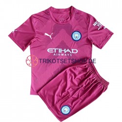 Manchester City 2022-2023 Torwart Kinder Trikotset Heim Kurzarm