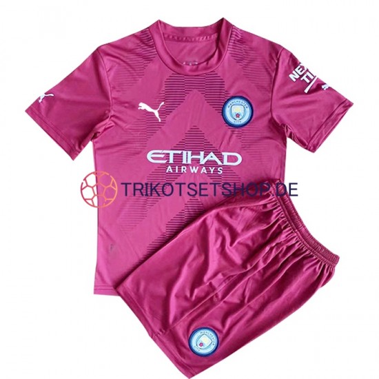 Manchester City 2022-2023 Torwart Kinder Trikotset Heim Kurzarm