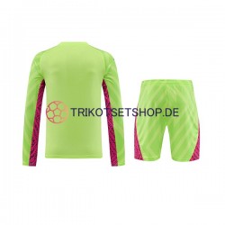 Manchester City 2023-2024 Torwart Kinder Trikotset Ausweich Langarm