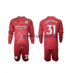 Manchester City Ederson M 31 2022-2023 Torwart Kinder Trikotset Heim Langarm