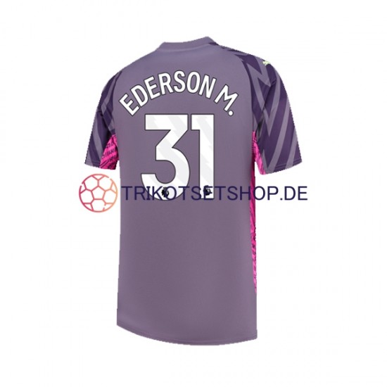 Manchester City Ederson Moraes 31 2023-2024 Torwart Herren Trikot Auswärts Kurzarm