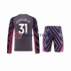 Manchester City Ederson Moraes 31 2023-2024 Torwart Kinder Trikotset Auswärts Langarm