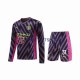 Manchester City Ederson Moraes 31 2023-2024 Torwart Kinder Trikotset Auswärts Langarm