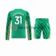 Manchester City Ederson Moraes 31 2023-2024 Torwart Kinder Trikotset Heim Langarm