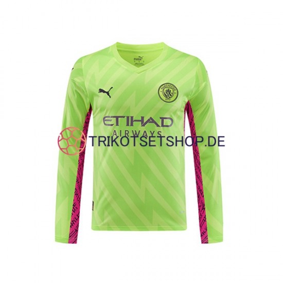 Manchester City 2023-2024 Torwart Herren Trikot Ausweich Langarm