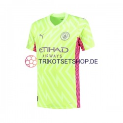 Manchester City 2023-2024 Torwart Herren Trikot Ausweich Kurzarm