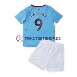 Manchester City Haaland 9 2022-2023 Kinder Trikotset Heim Kurzarm