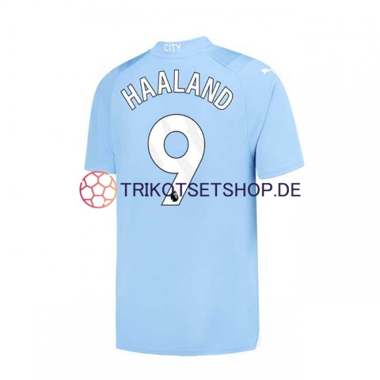 Manchester City Haaland 9 2023-2024 Herren Trikot Heim Kurzarm