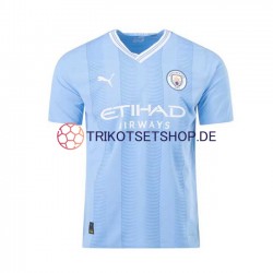 Manchester City Haaland 9 2023-2024 Herren Trikot Heim Kurzarm
