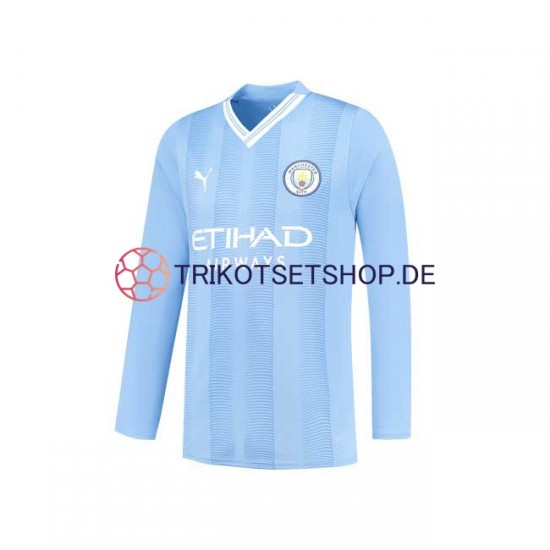 Manchester City 2023-2024 Herren Trikot Heim Langarm