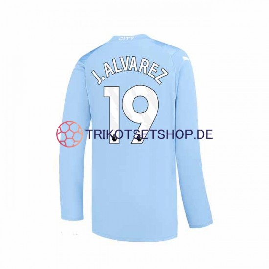 Manchester City J. ALVAREZ 19 2023-2024 Herren Trikot Heim Langarm