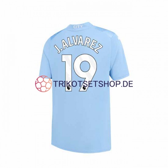 Manchester City J. ALVAREZ 19 2023-2024 Herren Trikot Heim Kurzarm