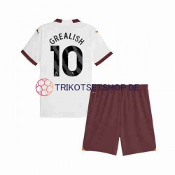 Manchester City Jack Grealish 10 2023-2024 Kinder Trikotset Auswärts Kurzarm