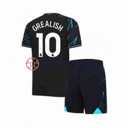 Manchester City Jack Grealish 10 2023-2024 Kinder Trikotset Ausweich Kurzarm