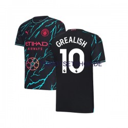 Manchester City Jack Grealish 10 2023-2024 Herren Trikot Ausweich Kurzarm