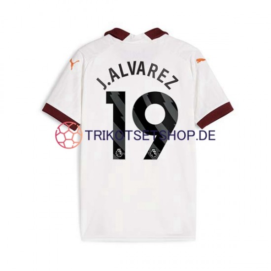Manchester City Julian Alvarez 19 2023-2024 Herren Trikot Auswärts Kurzarm