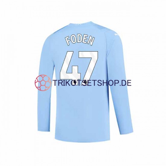 Manchester City Phil Foden 47 2023-2024 Herren Trikot Heim Langarm