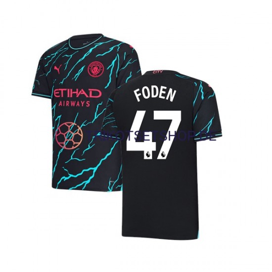 Manchester City Phil Foden 47 2023-2024 Herren Trikot Ausweich Kurzarm