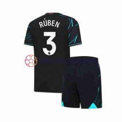 Manchester City Ruben 3 2023-2024 Kinder Trikotset Ausweich Kurzarm