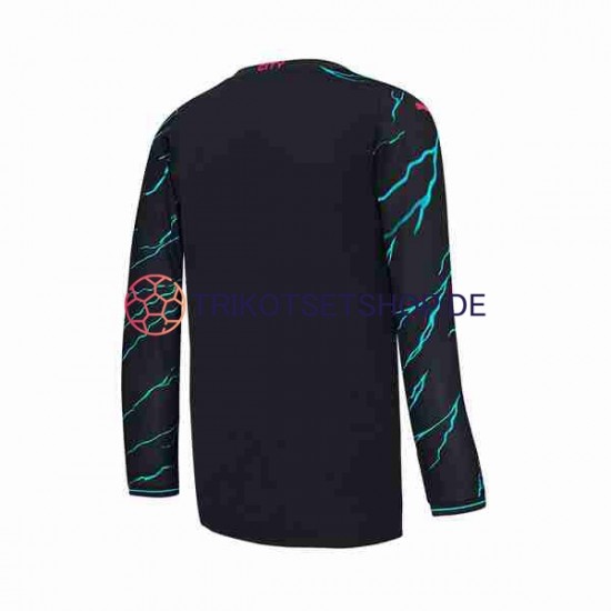 Manchester City 2023-2024 Herren Trikot Ausweich Langarm