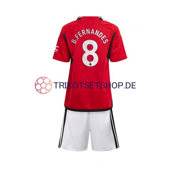 Manchester United B Fernandes 8 2023-2024 Kinder Trikotset Heim Kurzarm