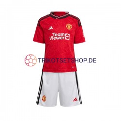 Manchester United 2023-2024 Kinder Trikotset Heim Kurzarm