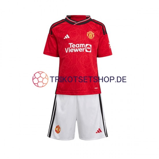 Manchester United 2023-2024 Kinder Trikotset Heim Kurzarm