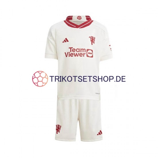Manchester United 2023-2024 Kinder Trikotset Ausweich Kurzarm