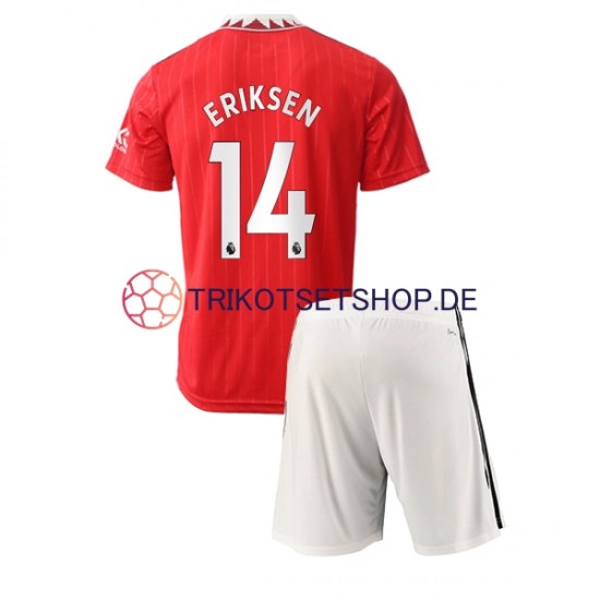 Manchester United Christian Eriksen 14 2022-2023 Kinder Trikotset Heim Kurzarm