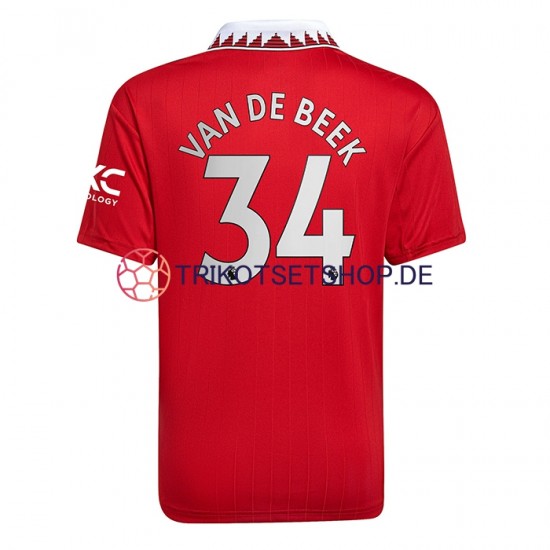 Manchester United Donny van de Beek 34 2022-2023 Herren Trikot Heim Kurzarm