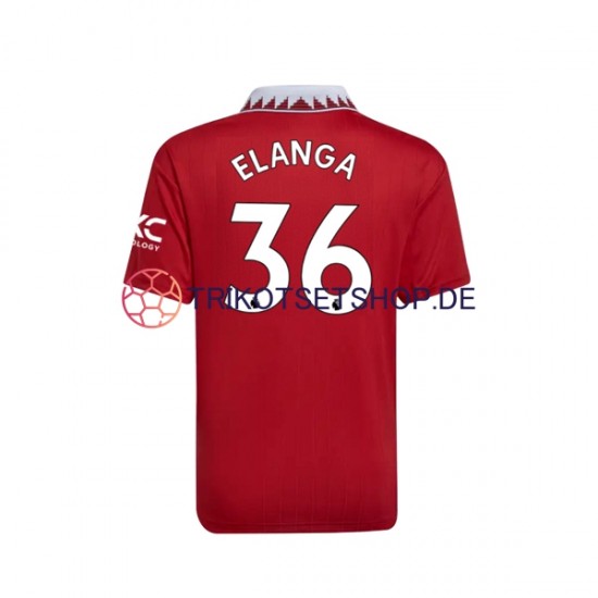 Manchester United Elanga 36 2022-2023 Herren Trikot Heim Kurzarm