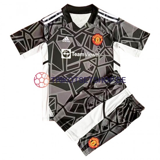 Manchester United 2022-2023 Torwart Kinder Trikotset Auswärts Kurzarm