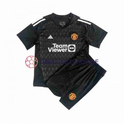 Manchester United 2023-2024 Torwart Kinder Trikotset Ausweich Kurzarm