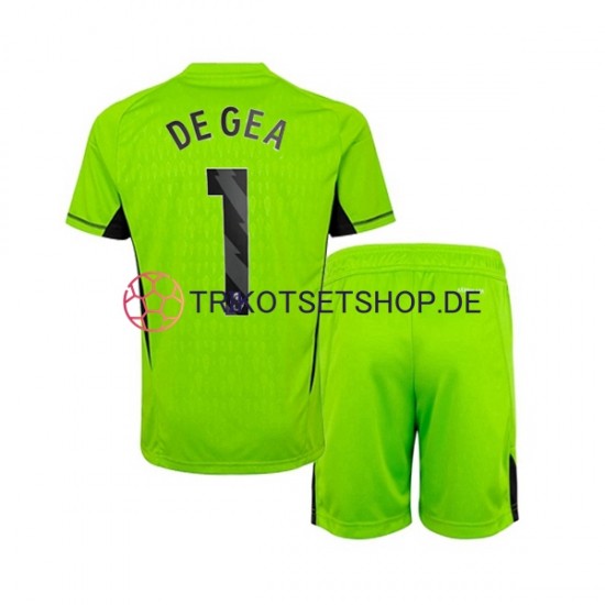 Manchester United DE GEA 1 2023-2024 Torwart Kinder Trikotset Heim Kurzarm