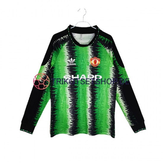 Manchester United Retro 1990-1991 Torwart Herren Trikot Heim Langarm