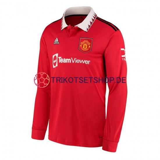 Manchester United 2022-2023 Herren Trikot Heim Langarm