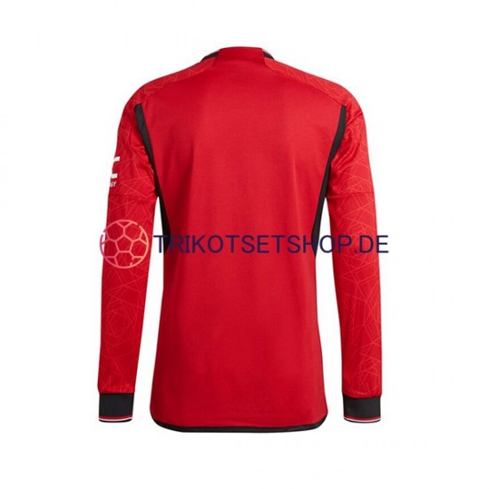 Manchester United 2023-2024 Herren Trikot Heim Langarm