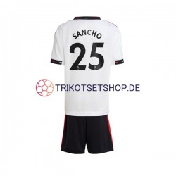 Manchester United Jadon Sancho 25 2022-2023 Kinder Trikotset Auswärts Kurzarm