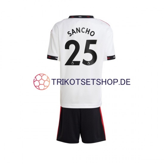 Manchester United Jadon Sancho 25 2022-2023 Kinder Trikotset Auswärts Kurzarm