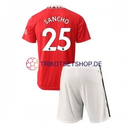 Manchester United Jadon Sancho 25 2022-2023 Kinder Trikotset Heim Kurzarm
