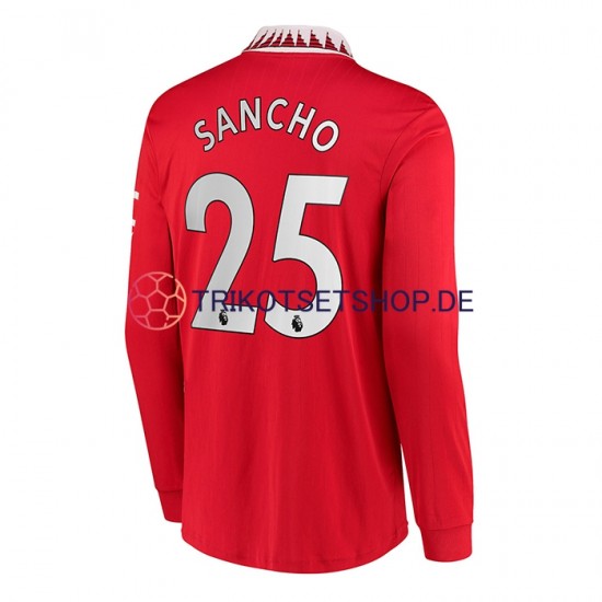 Manchester United Jadon Sancho 25 2022-2023 Herren Trikot Heim Langarm