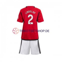 Manchester United Lindelof 2 2023-2024 Kinder Trikotset Heim Kurzarm