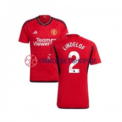 Manchester United Lindelof 2 2023-2024 Herren Trikot Heim Kurzarm